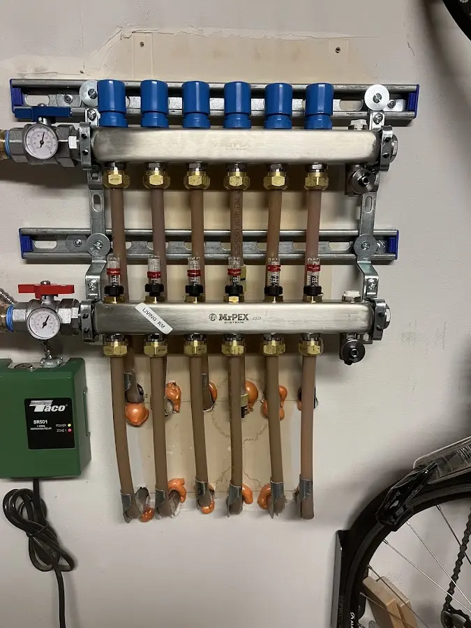 Plumber performing Leak Detection at a residential property in Beaver Dam